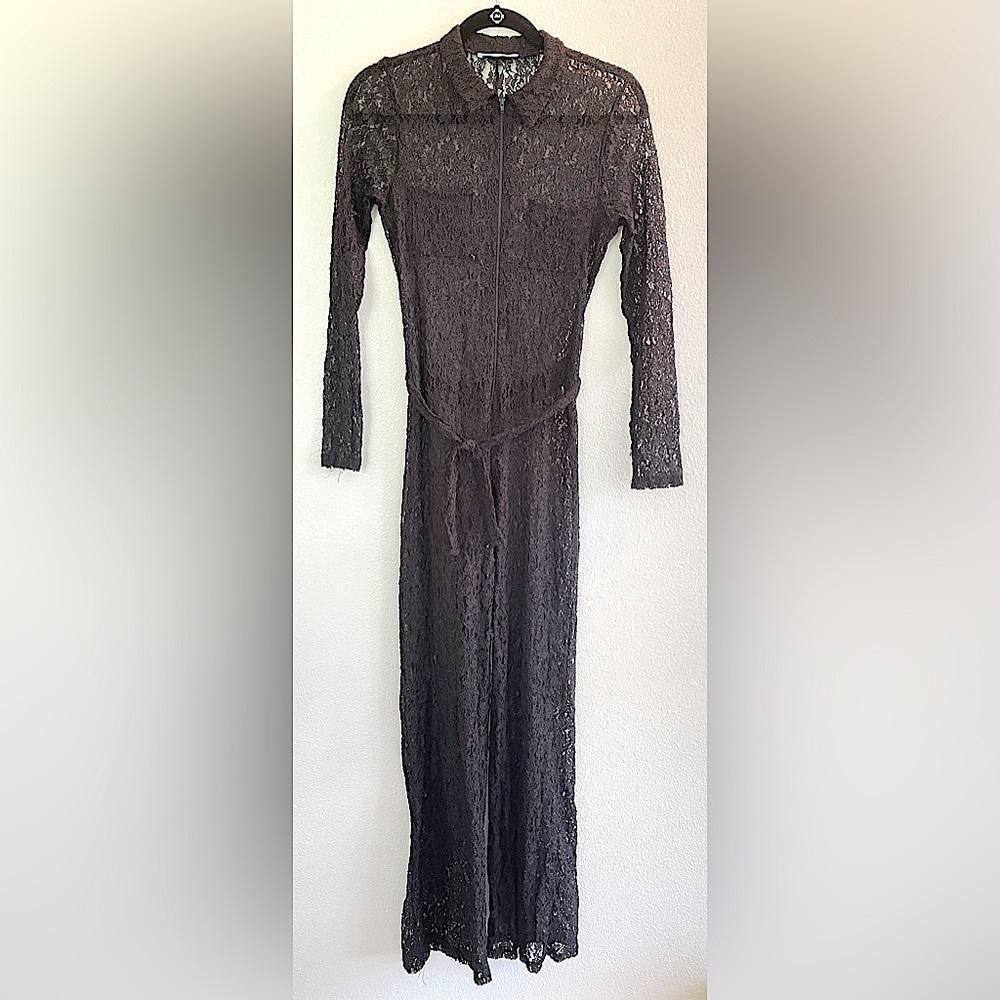 Black Lace Jumpsuit Size 8